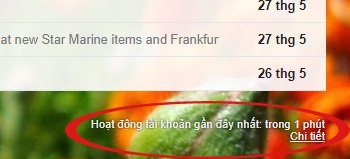 Xem hoạt động tài khoản Gmail